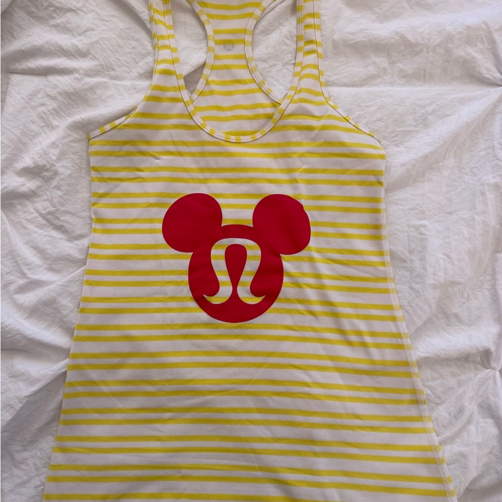 lululemon athletica Yellow and Red Tank Top